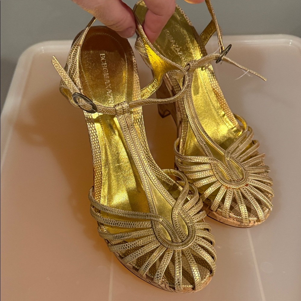 BCBG Elegant Gold Women's sandals